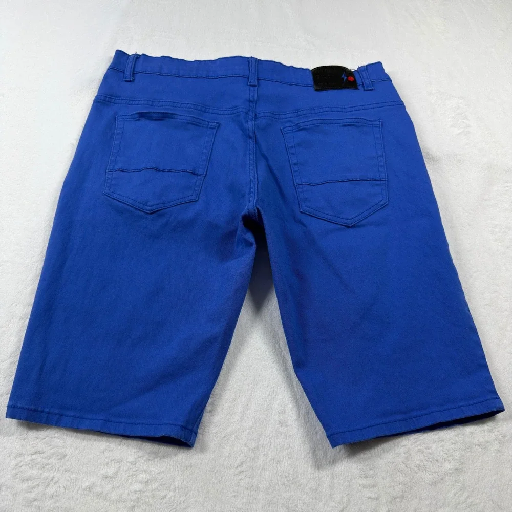 Spark Denim Shorts Mens W-36 Royal Blue Excellent Studio Collection USA Made
